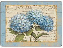Load image into Gallery viewer, Counterart Blue Hydrangeas Hardboard Placemat, Set of 2
