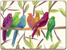 Load image into Gallery viewer, CALA HOME Flock Together by Martha Collins Table Mats Boxed Set of Four Placemats

