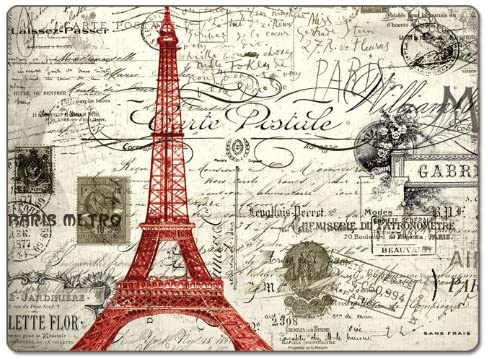 Counterart Vintage Paris Hardboard Placemat, Set of 2