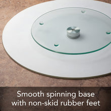 Load image into Gallery viewer, CounterArt Tide Pool Shells Tempered Glass Lazy Susan Turntable 13 Inch Diameter
