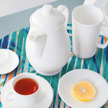 Load image into Gallery viewer, CounterArt Miami Palms Reversible Easy Care Set of Four Placemats, Made in The USA
