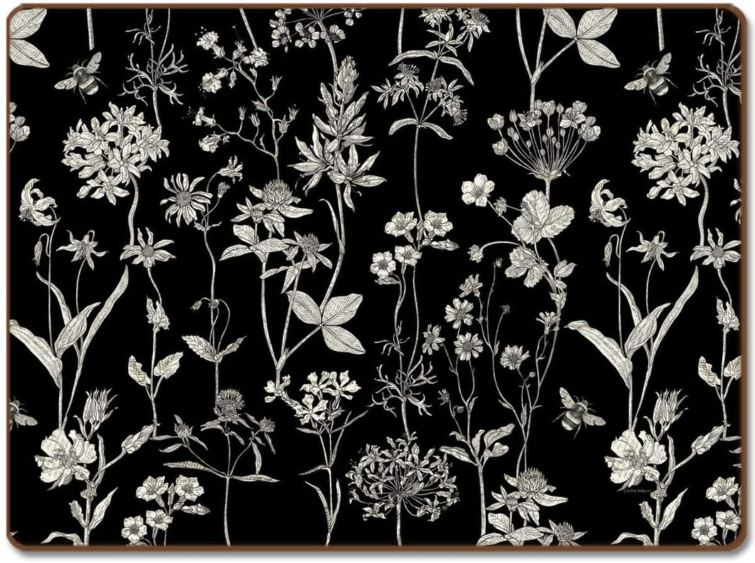 CALA HOME Midnight Garden by Christine Anderson Table Mats Boxed Set of Four Placemats