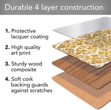 Load image into Gallery viewer, CALA HOME Gilded by New York Botanical Gardens Table Mats Boxed Set of Four Placemats
