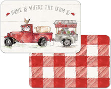 Load image into Gallery viewer, CounterArt Country Life Farm Reversible Wipe Clean Placemats Set of 4 Made in The USA
