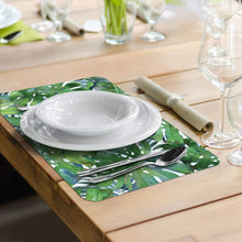 Load image into Gallery viewer, CounterArt Palms Reversible Wipe Clean Plastic Placemat Set of 4 Made in The USA
