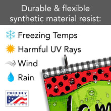 Load image into Gallery viewer, CounterArt Flamingo Reversible Multi-Image Outdoor Garden Flag Made In The USA
