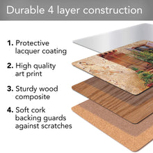 Load image into Gallery viewer, Tuscan Doorways Hardboard Table Mat Set of 4 by Cala Home
