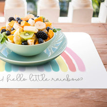 Load image into Gallery viewer, CounterArt Child Set of 4 Reversible Placemats Rainbow
