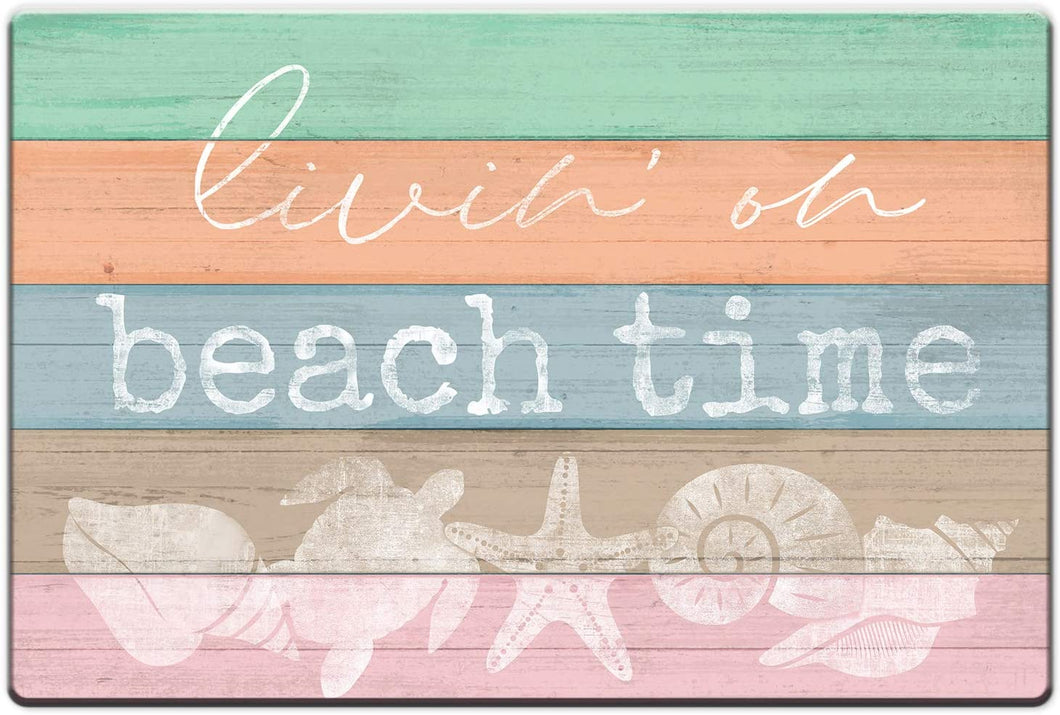 CounterArt Anti-Fatigue Comfort Floor Mats Livin' on Beach Time - Printed in The USA 30” x 20”