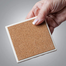 Load image into Gallery viewer, CounterArt Absorbent Stoneware Coaster Set - Vintage Anchor 4 Coasters with a Wooden Holder
