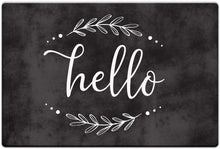 Load image into Gallery viewer, CounterArt Anti-Fatigue Comfort Floor Mats Hello - Printed in The USA 30” x 20”
