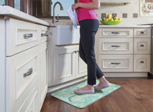 Load image into Gallery viewer, CounterArt Anti-Fatigue Comfort Floor Mats Set You Free Sea Shells - Printed in The USA 30” x 20”
