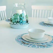 Load image into Gallery viewer, CounterArt Ocean Fantasy Reversible Easy Care Set of Four Placemats, Made in The USA
