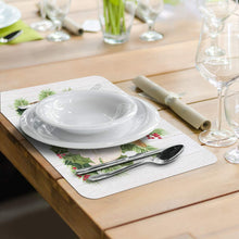 Load image into Gallery viewer, Counterart Reversible Set of 4 Wipe Clean Placemats Christmas by The Sea
