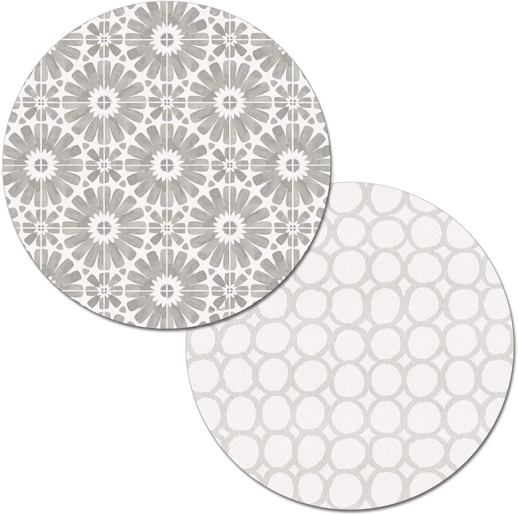 CounterArt A Country Weekend Reversible Easy Care Set of Four Placemats, Made in The USA