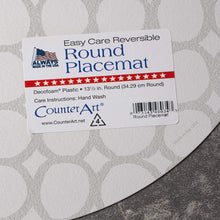 Load image into Gallery viewer, CounterArt A Country Weekend Reversible Easy Care Set of Four Placemats, Made in The USA
