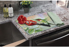 Load image into Gallery viewer, Ruby Hummingbird Natures Gift of Feathers Tempered Glass Large Cutting Board by Highland Graphics
