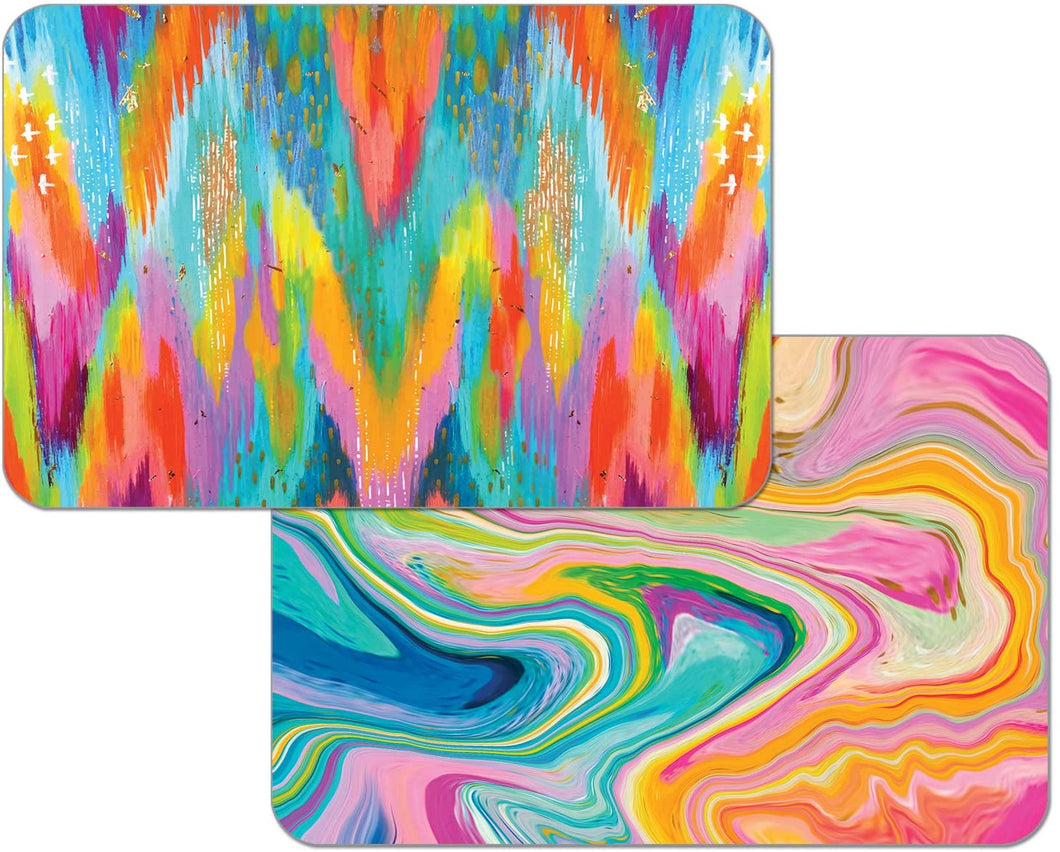 Counterart Hello Color Reversible Rectangular Easy Care Placemat Set of 4