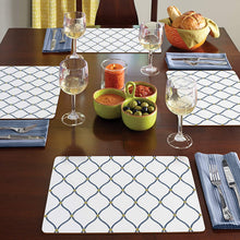 Load image into Gallery viewer, CALA HOME Deane Embroidery by Williamsburg Brand Table Mats Boxed Set of Four Placemats
