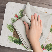 Load image into Gallery viewer, Counterart Reversible Set of 4 Wipe Clean Placemats Christmas by The Sea
