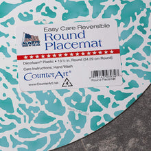 Load image into Gallery viewer, CounterArt Coral Life Reversible Easy Care Set of Four Placemats, Made in the USA

