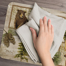 Load image into Gallery viewer, CounterArt Forest Trails Reversible Rectangular Placemat Set of 4 Made in The USA
