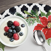 Load image into Gallery viewer, CounterArt Cardinal Greenery Reversible Easy Care Plastic Placemat Set of 4 Made in The USA
