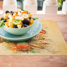 Load image into Gallery viewer, CounterArt Fall Pumpkins Reversible Wipe Clean Placemats Set of 4 Made in The USA
