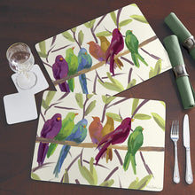 Load image into Gallery viewer, CALA HOME Flock Together by Martha Collins Table Mats Boxed Set of Four Placemats
