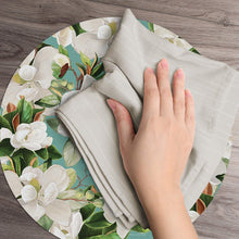 Load image into Gallery viewer, CounterArt Magnolia Reversible Easy Care Set of Four Placemats, Made in The USA
