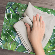 Load image into Gallery viewer, CounterArt Palms Reversible Wipe Clean Plastic Placemat Set of 4 Made in The USA
