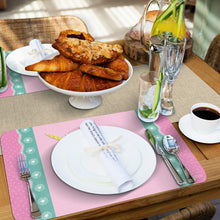 Load image into Gallery viewer, CounterArt Kids Unicorn Reversible Rectangular Wipe Clean Placemat Set of 4
