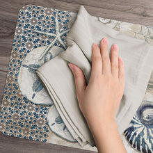 Load image into Gallery viewer, CounterArt Tide Pool Shells Reversible Easy Care Placemats Set Of 4 Made In The USA
