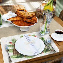 Load image into Gallery viewer, Counterart Reversible Set of 4 Wipe Clean Placemats Christmas by The Sea
