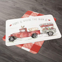 Load image into Gallery viewer, CounterArt Country Life Farm Reversible Wipe Clean Placemats Set of 4 Made in The USA
