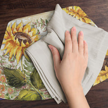 Load image into Gallery viewer, CounterArt Reversible Wedge Placemat Sunflowers

