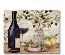Load image into Gallery viewer, CounterArt California Wine Tempered Glass Counter Saver/Cutting Board 10” x 8” Made in the USA
