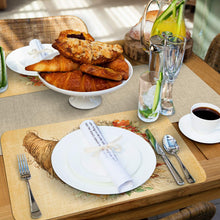 Load image into Gallery viewer, CounterArt Fall Pumpkins Reversible Wipe Clean Placemats Set of 4 Made in The USA
