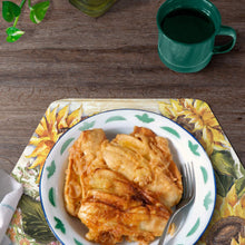 Load image into Gallery viewer, CounterArt Reversible Wedge Placemat Sunflowers
