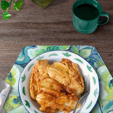 Load image into Gallery viewer, CounterArt Summer Blooms Reversible Easy Care Set of Four Placemats, Made in The USA
