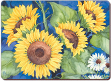 Load image into Gallery viewer, CounterArt Set of 2 Hardboard Placemats, Sunflowers
