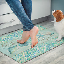 Load image into Gallery viewer, CounterArt Anti-Fatigue Comfort Floor Mats Set You Free Sea Shells - Printed in The USA 30” x 20”
