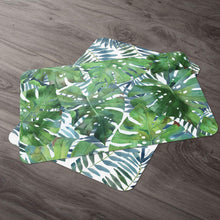 Load image into Gallery viewer, CounterArt Palms Reversible Wipe Clean Plastic Placemat Set of 4 Made in The USA
