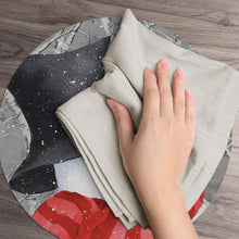 Load image into Gallery viewer, CounterArt Snowy Day Snowman Reversible Easy Care Set of Four Placemats Made in The USA
