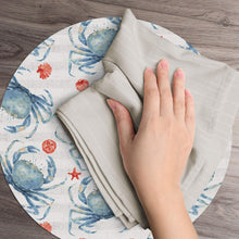 Load image into Gallery viewer, CounterArt Crabs Reversible Easy Care Set of Four Placemats, Made in The USA
