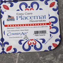 Load image into Gallery viewer, CounterArt American Pride Reversible Easy Care Set of Four Placemats, Made in The USA
