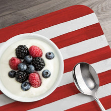 Load image into Gallery viewer, CounterArt American Pride Reversible Easy Care Set of Four Placemats, Made in The USA
