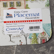 Load image into Gallery viewer, Counterart Our Christmas Story Reversible Placemat Set of 4 Made in The USA
