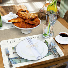 Load image into Gallery viewer, CounterArt Lake Sketches Reversible Rectangular Placemat Set of 4
