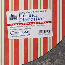 Load image into Gallery viewer, CounterArt Grand Poinsettia Reversible Easy Care Set of Four Placemats, Made in The USA
